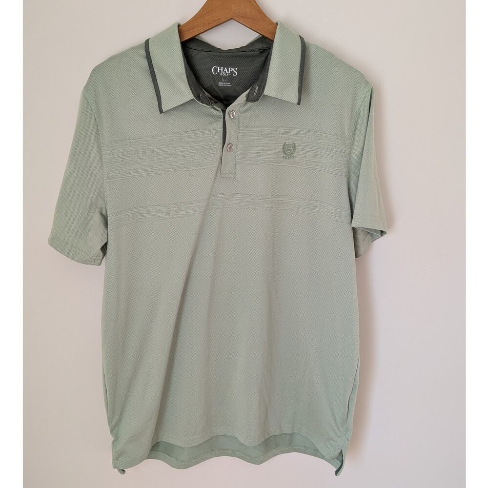 Light Green Boys Chaps Golf Polo (L) Preppy Golfcore Country Club Collegiate